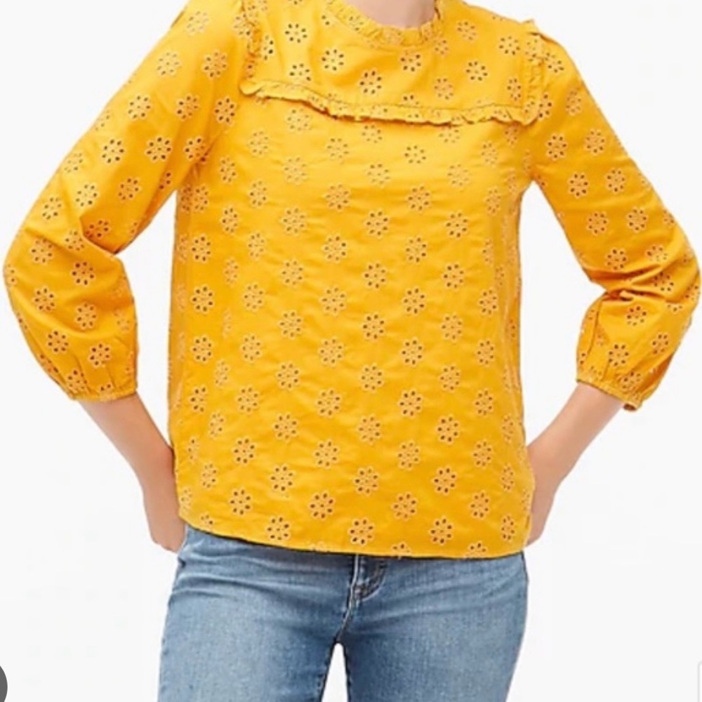 ✨J Crew Eyelet Blouse✨